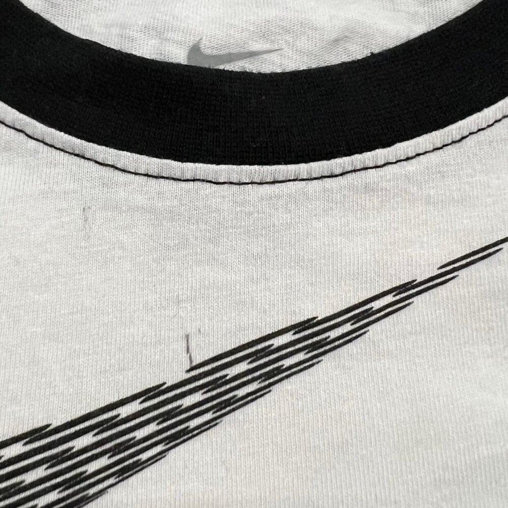 Nike Sz 6 Black & White Raglan Tee Shirt - Picture 5 of 7